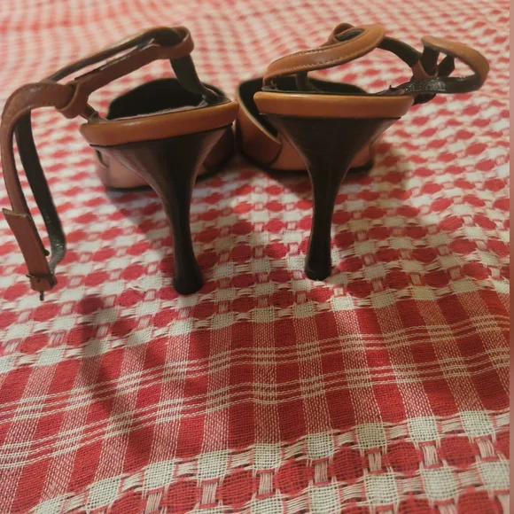 Manolo Blahnik Brown Leather Strappy Heels Size 37.5 - Picture 11 of 15